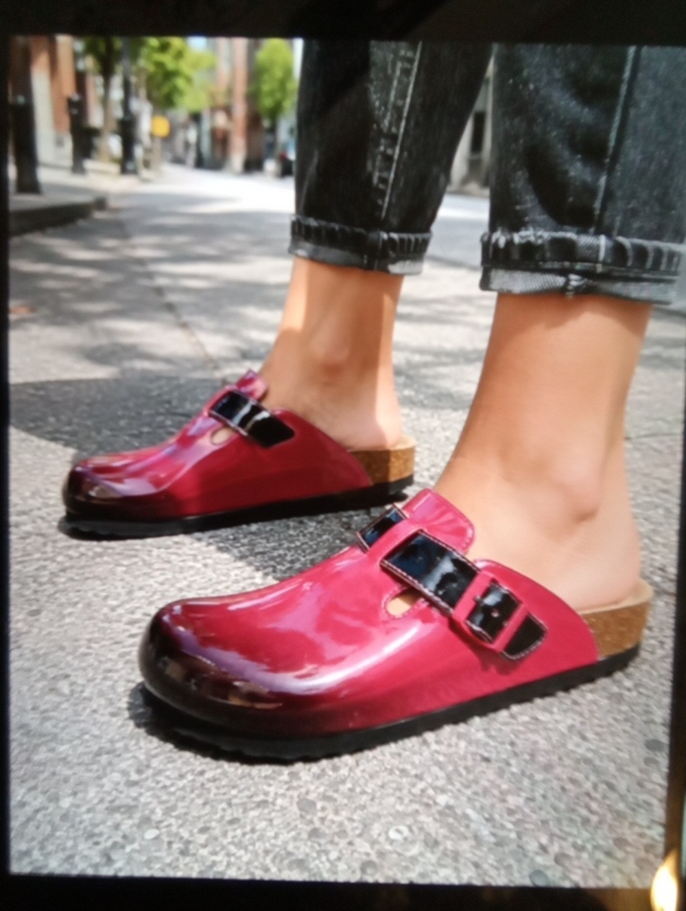 Betula By Birkenstock Glossy Adjustable Strap Ombre Walking Comfort Womens 7